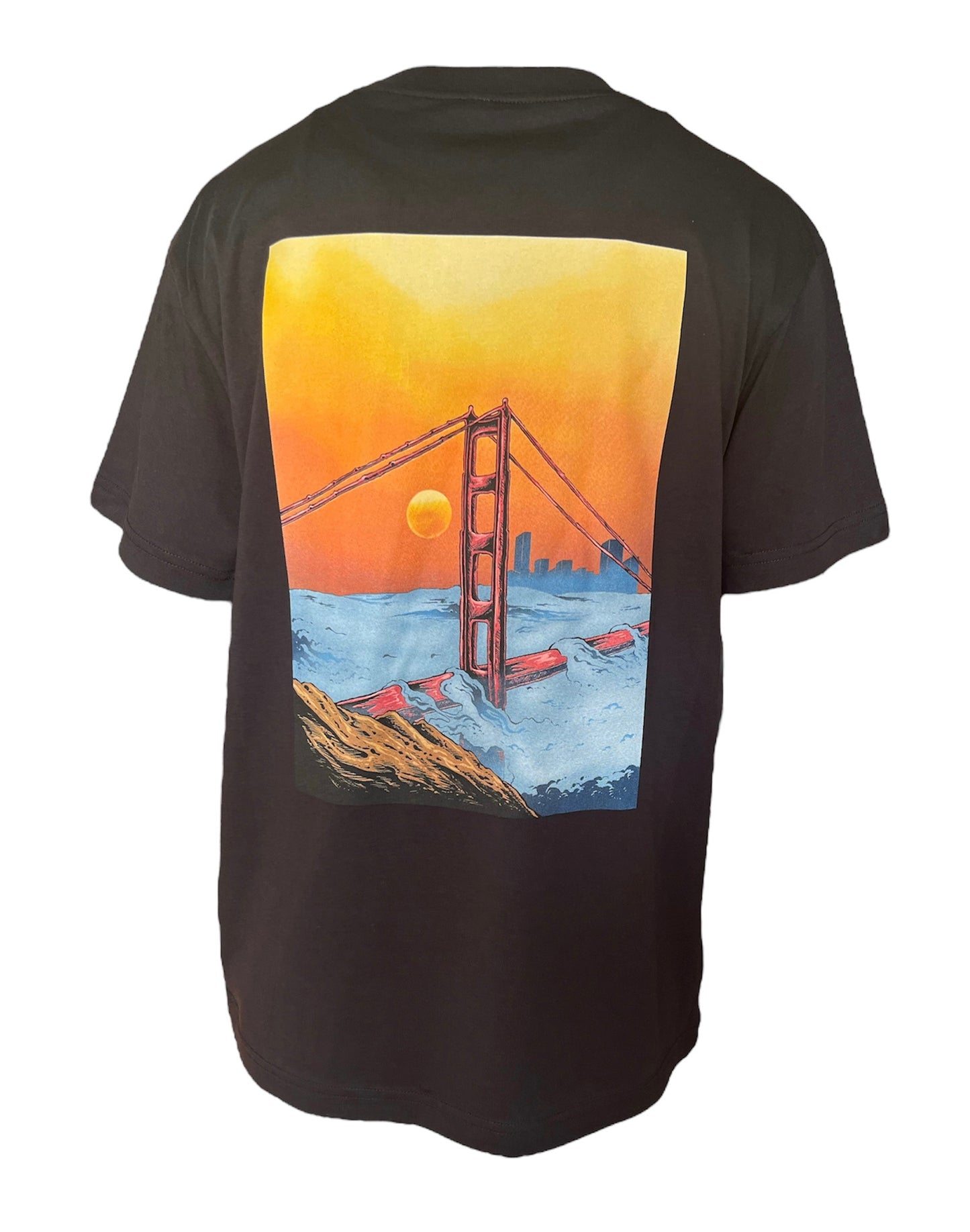 Black Short Sleeve “Bayfog” T-Shirt