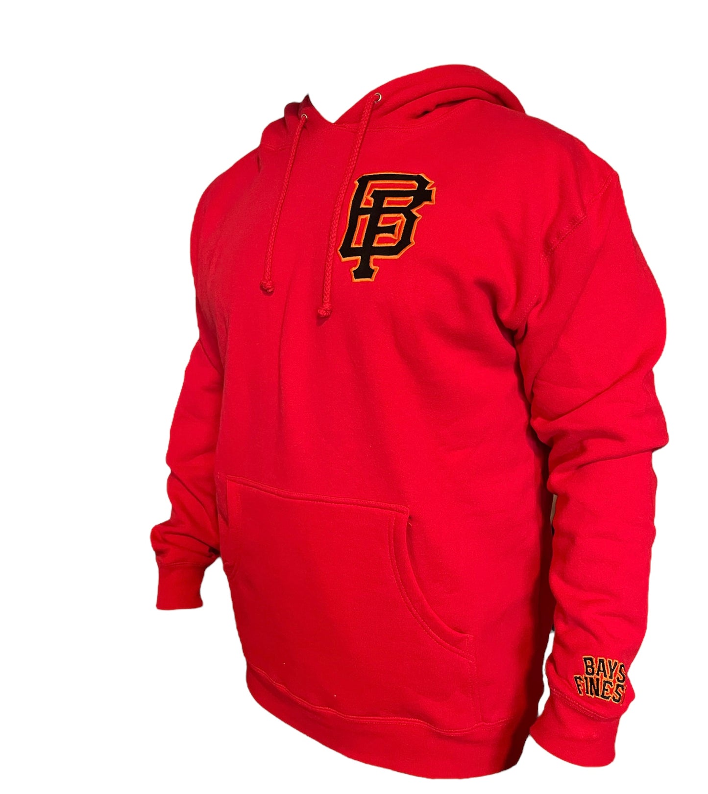 Red Hoodie with Orange Logo